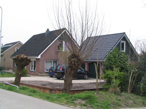 dubbele garage bij woning